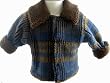 Corky Indigo Plaid Jacket & Hat Set