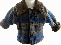Corky Indigo Plaid Jacket & Hat Set
