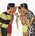 Young Men Admiring Woman in Bathing Suit - 36"H x 35"W - Peel and Stick Wall Decal by Wallmonkeys