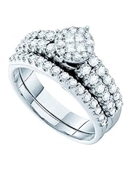 1.00CT ROUND PRINCESS DIAMOND INVISIBLE BRIDAL RING