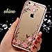 iPhone SE, iPhone 5S Case, iPhone 5 Case, Cellaria Butterfly Floral Series - [Electroplate Bumper] Slim Luxury Lightweight Clear TPU Case Cover For Apple iPhone SE/5S/5, Rose Gold