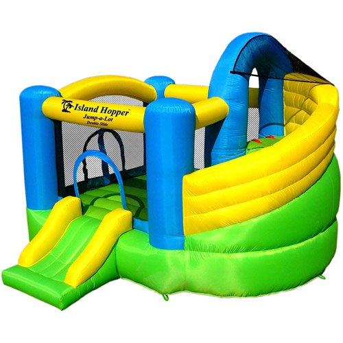 Island Hopper Jump A Lot Inflatable with Twist Slide Martins Melojass
