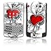 My Heart Design Protective Skin Decal Faceplate for Blackberry Curve 8300/ 8310/ 8320 Cell Phones