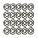 Rollerex 20-Pack, 608Z ABEC-1 Wheel Bearings (for Any Products Using Roller Skate Wheels) (Carbon Steel)