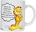 Coffee Mugs-2pc Garfield Ceramic Mug-11 oz-premium Ceramic Mugs, 2 Phrases-''Karma Is Like Rubber Band'' and ''I Was Going to Quit All My Bad Habits''