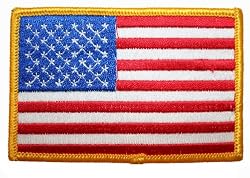 USA US American Country Flag Embroidered Biker Patch