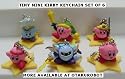 Tiny Mini Kirby Figure Keychain Complete SET of 6