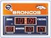 Denver Broncos Scoreboard Clock Thermometer 14x19 ScoreBoard/Clock/Therm-Denver Broncos - NFL Foot