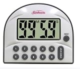 Sunbeam, 91640, 99 Minute, 59 Second Digital Count up/Count Down Timer, White/Grey