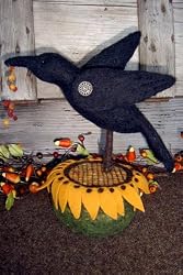 Bird Brain Designs Crow on Sunflower Needle Felting Kit
