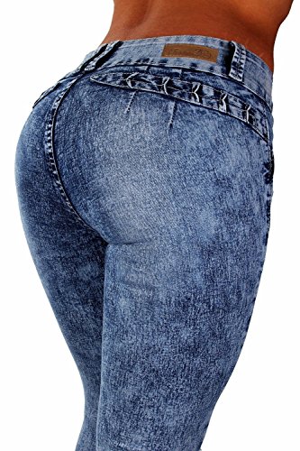 Style G675- Colombian Design, Butt Lift, Levanta Cola, Ripped Skinny Jeans