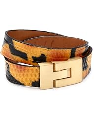 Leighelena Lizard Flame Double Wrap Buckle Bracelet