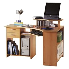 FMD 322-002 Computertisch Jonas 2 - B/H/T: 133.0 x 76.2 / 92.4 x 93.0 Buche