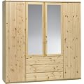 Steens 29911219 Kleiderschrank Axel 200 x 193 x 62 cm Kiefer massiv, natur lackiert