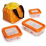 Bormioli Rocco Frigoverre Fun 3-Piece Orange Bag Set