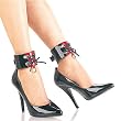 Pleaser Shoes Women's STILETTO, 5-Inch High Heel w/Classic Closed Toe Pump W/Ankle Cuff 232