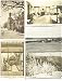 6 Black And White Photo Postcards Circa 1940s 1950s