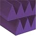 Electronics : Auralex 4SF24PUR 4" Studiofoam Wedge Panels in Purple 6-2'x4'x4" panels