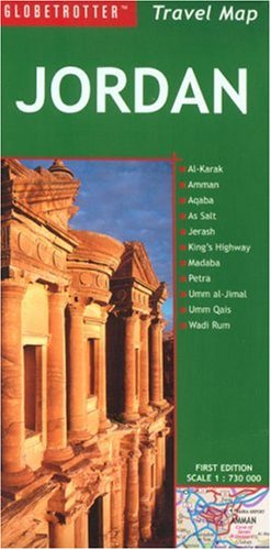 City Travel Guides Discounted  Books : Jordan Travel Map (Globetrotter Travel Map)