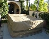 Patio Set Covers 120"L x 86"W fits rectangular and oval shape table set