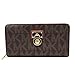 Michael Kors Hamilton Large Zip Around - Gold Hardware Brown/Luggage One Size