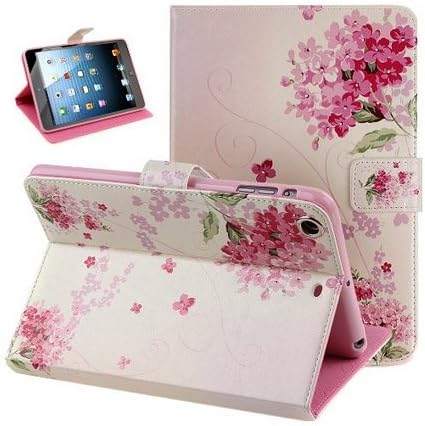 iPad Case,iPad 2 Case,Candywe Beautiful Flowers Leather Case Cover With Stand For iPad 2 3 4 004