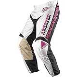 Answer Racing Retro Men's Dirt Bike Motorcycle Pants - White/Pink / Size 34