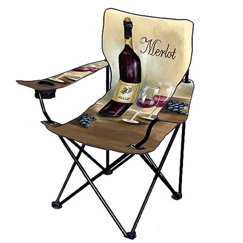 SportingGoods: Ruth Bush Wine Merlot Travel Chair   Brown
