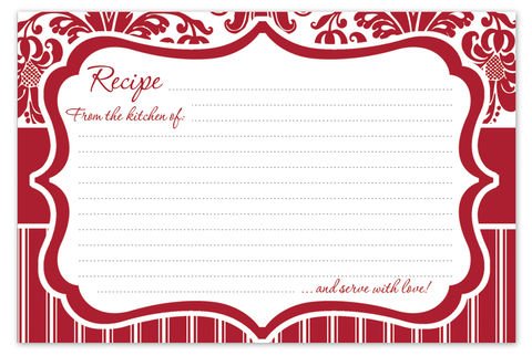 Red & White Damask 4