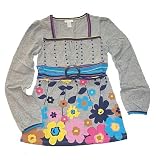 Limited Too Girls Square Neck Belted Mix Print Top