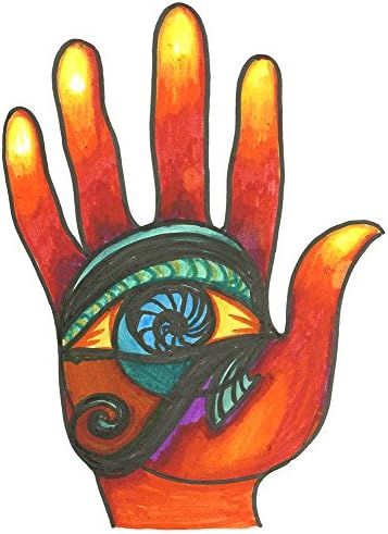 Egyptian Eye of Horus Hamsa Set of 4 Temporary Tattoos (Lasts 3 to 4 days)