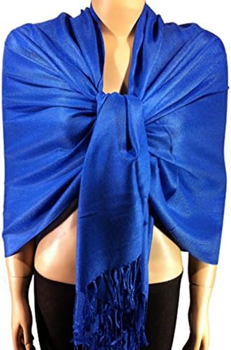 Pashmina Scarve Shawl Solid 20+ Colors (Royal Blue)