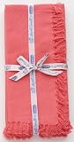 April Cornell Basic Napkins, Solid Coral, Set of 6