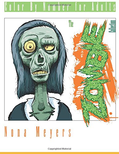 color by number for adults the zombie collection