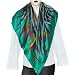 Square Silk Scarves Handpainted for Women 44 x 44 inches (sqsrf109)