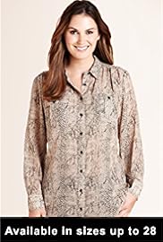 Plus Animal Print Longline Blouse