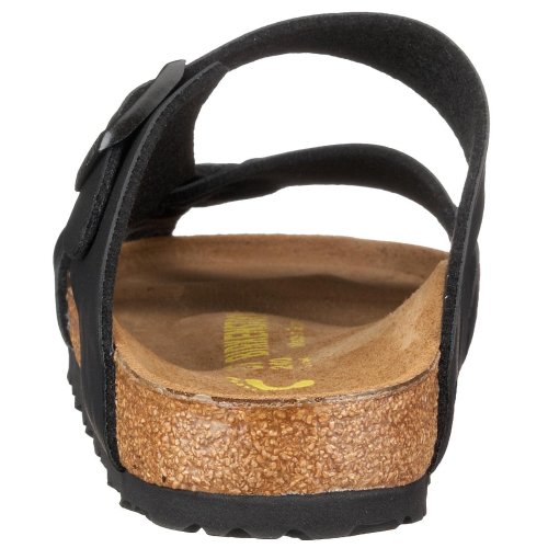 Birkenstock Arizona 51793, Unisex - Erwachsene Clogs & Pantoletten aus Birko-Flor, Schwarz (Schwarz), EU 42 (schmal)