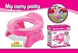 Little Treasures Pink My Carry Potty Just for Kids Ages 9 Months and Up