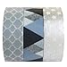 allydrew Silver Lining Japanese Washi Masking Tape (Set of 3), 10M L x 15mm W