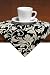 Set Of Four Napkins Damask Beige / black