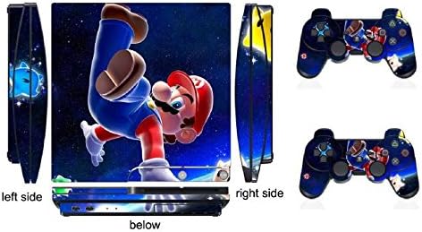 Mario 906 Skin Sticker Cover Decal Protector for PS3 SLIM and 2 controller skins