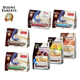 Douwe Egberts Senseo Coffee Pods - Set of 7 different flavours - 102 pods