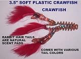 3.5 Soft Plastic Crawfish - Crawfish (10 Pack) Various tail colors