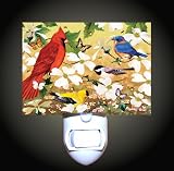 Bird and Butterfly Garden Decorative Night Light