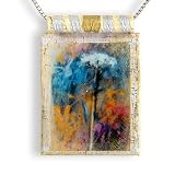 Eco Art Print Necklace: Queen Anne's Lace