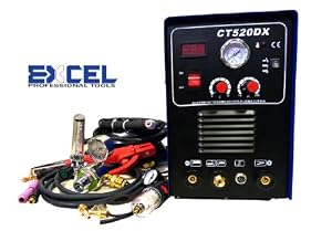 Excel 50a Plasma Cutter 200a Tig Arc Mma Welder 110v220v Welding Industrial Grade 3-in-1 from Excel Professional Tools