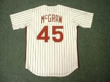TUG McGRAW Philadelphia Phillies 1980 Majestic Cooperstown Throwback Home Baseball Jersey, LARGE