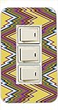 3ヶ口用 3口用 タイプ コンセント スイッチ カバー ジャケット ca1256-6 和柄 ジグザグ カスタムカバー 交換用 3穴用 2穴用
