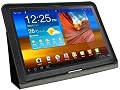 Acase (TM) 100% Genuine Leather EZ Carry Case with 3 in 1 built in Stand for Samsung GALAXY Tab 10.1 Wi-Fi ONLY (BLACK)
