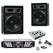 1200W PA Party Musikanlage Boxen USB SD MP3 Verstärker Mischpult DJ-637